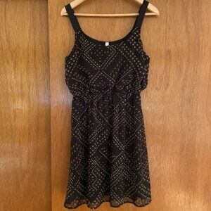 Fun Black "Stud" Dress, Early 2000s Vintage from Target